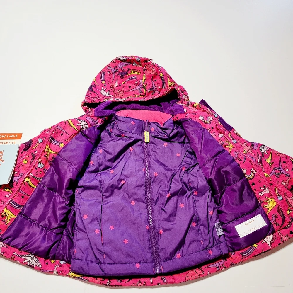 💥SALE TODAY💥Cat and Jack 3-IN-1 Pink Jacket